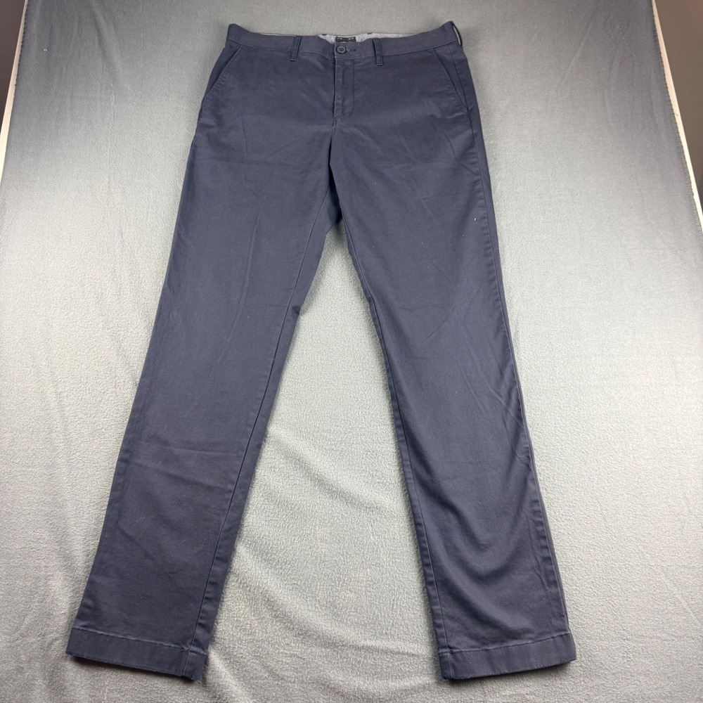 J Crew Pants Men's 33x34 (Fits 35x34) Blue 770 Straight Fit Chino Stretch Cotton